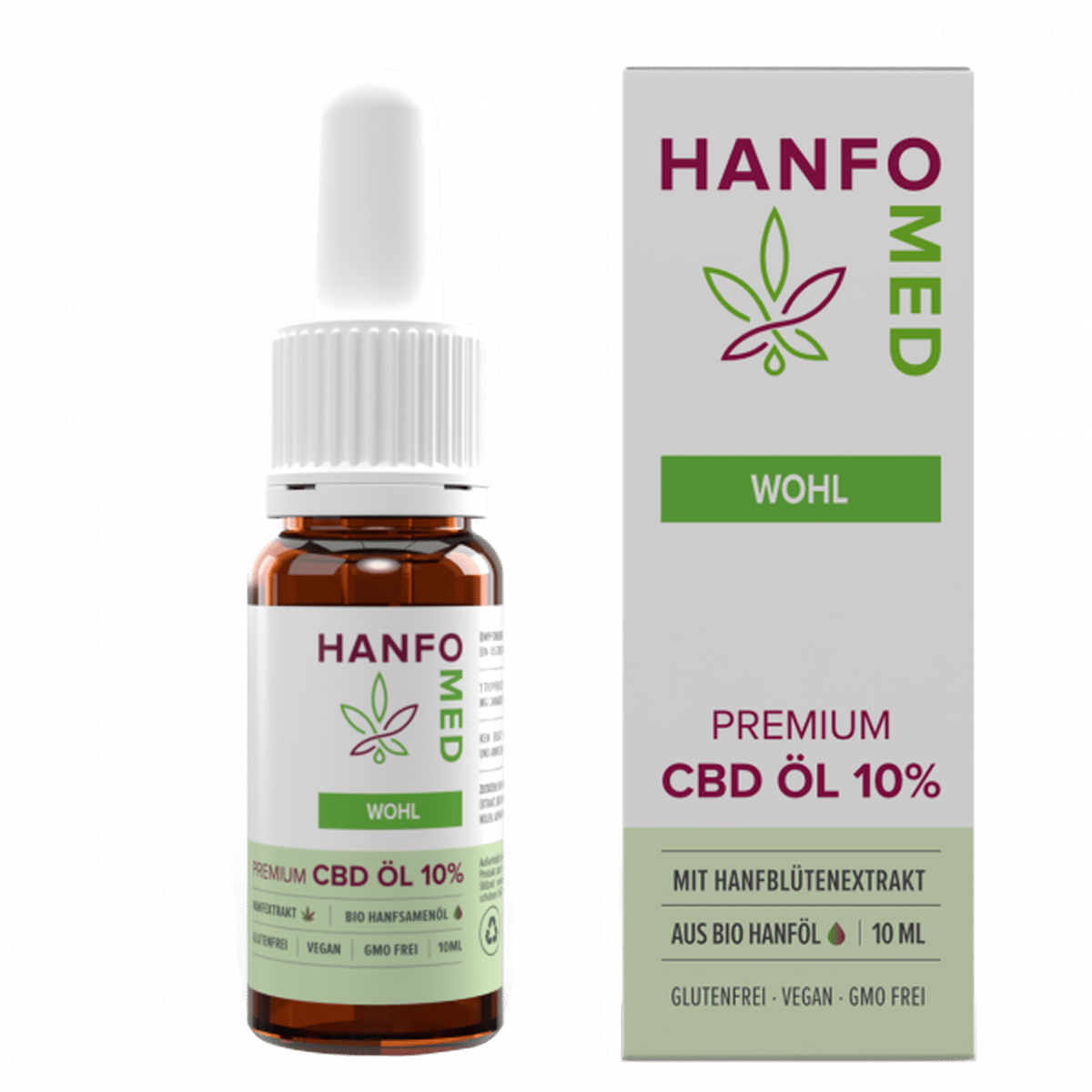 Hanfosan CBD Premium Öl Entspannung "Wohl" 10 % · 10 ml