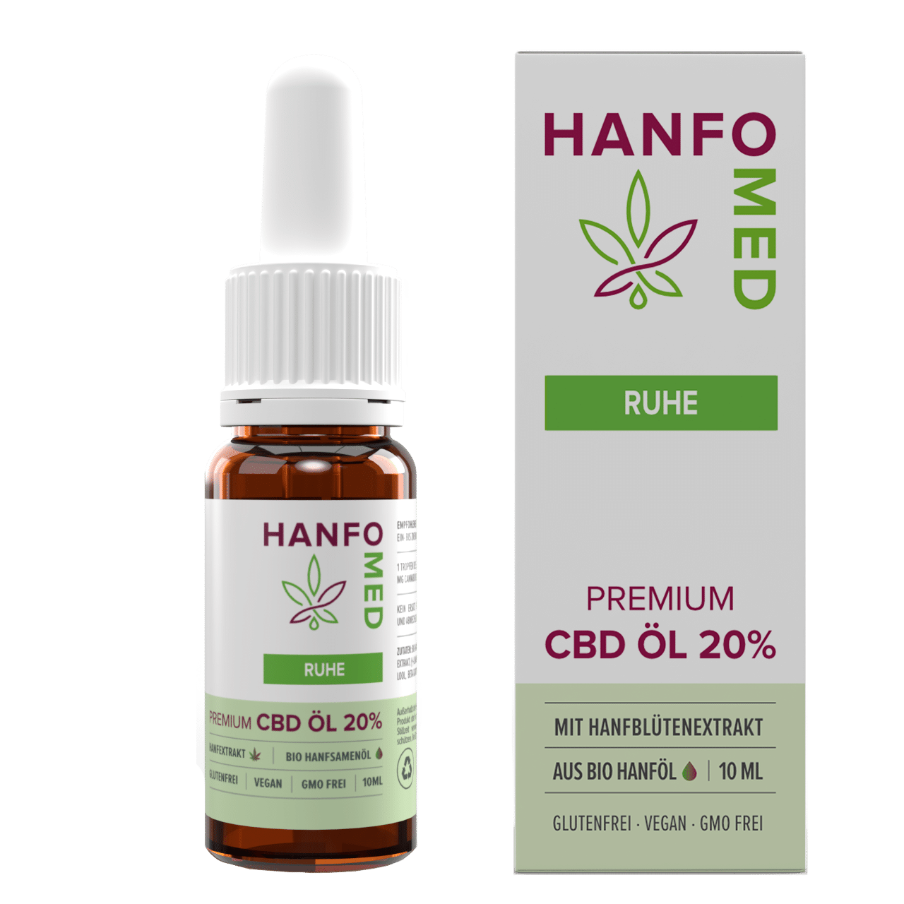 Hanfosan CBD Premium Öl "Ruhe" 20 % · 10 ml