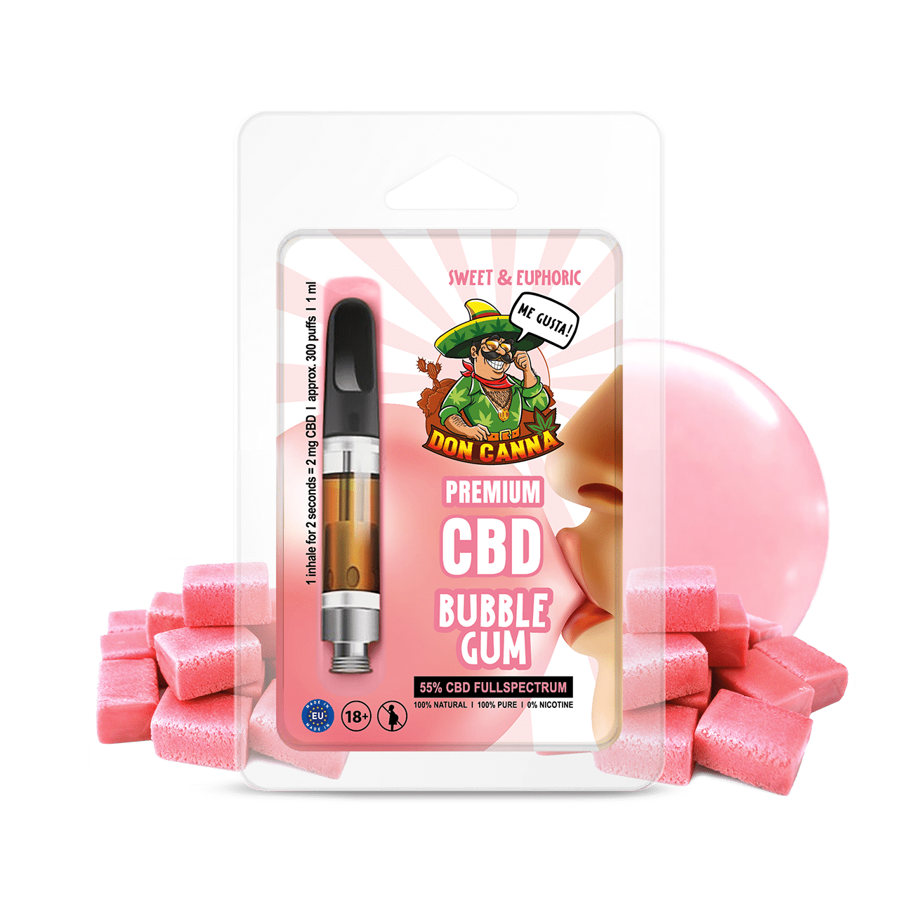 Hanfosan Premium CBD Liquid Bubble Gum · 1 ml