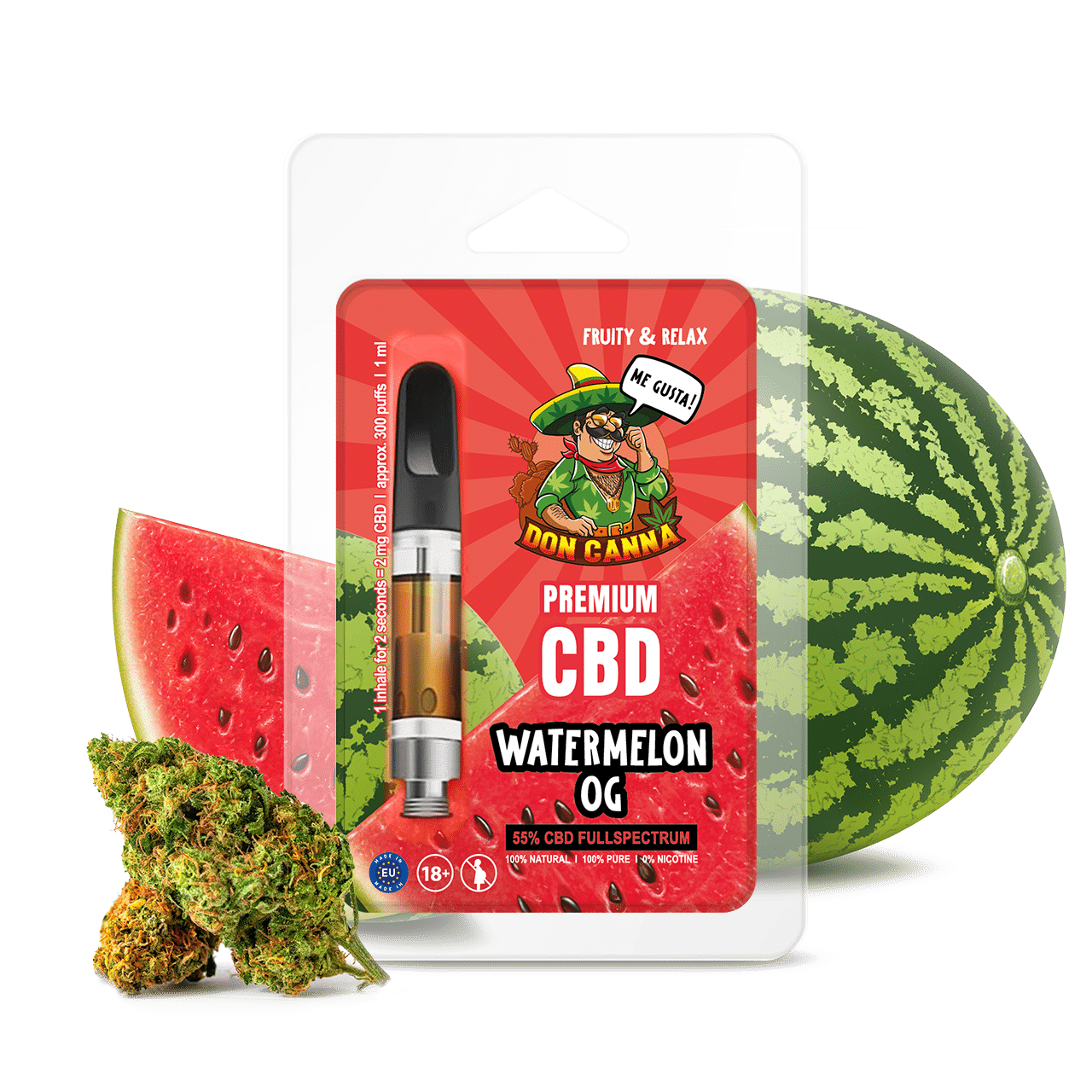 Hanfosan Premium CBD Liquid Watermelon · 1 ml